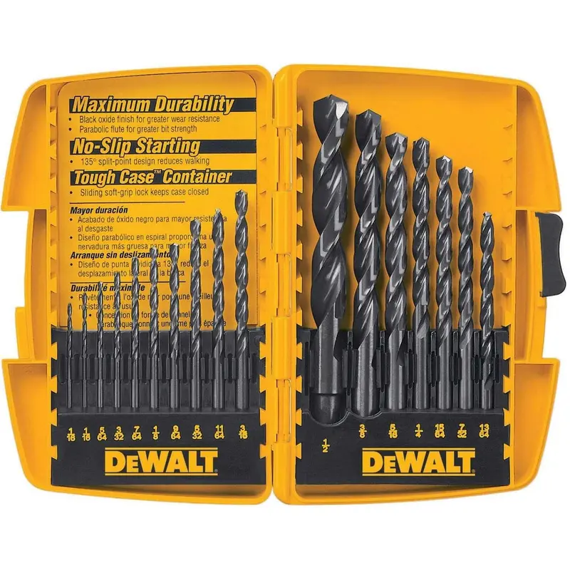 DeWalt DW1167 17 Piece Black Oxide Drill Bit Set