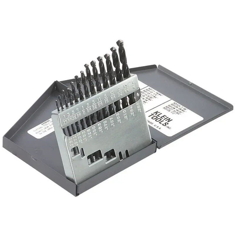 Klein 53002 13-Piece Regular-Point Drill-Bit Set