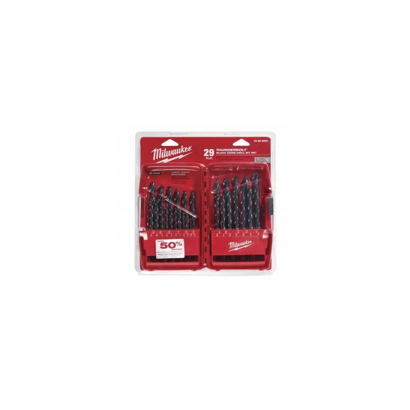 Milwaukee 48-89-2802 29-Piece  Thunderbolt Black Oxide Drill Bit Set