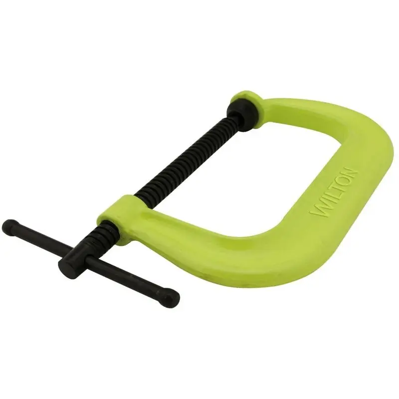 Wilton 14301 400 Series Hi-Vis Safety C-Clamp, 0" - 3" Jaw Opening, 2-1/2" Throat Depth
