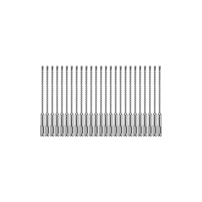 Bosch HCFC2011B25 25-Piece 3/16 In. x 4 In. x 6-1/2 In. SDS-plus Bulldog Xtreme Carbide Rotary Hammer Drill Bits