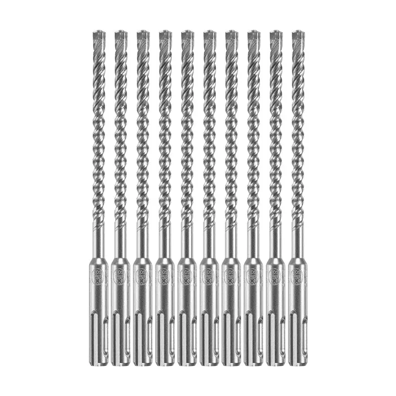Bosch HCFC2041B10 10-Piece 1/4 In. x 4 In. x 6 In. SDS-plus Bulldog Xtreme Carbide Rotary Hammer Drill Bits