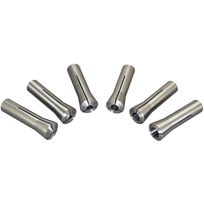Jet 650132 Cs-R8, 6-Piece R-8 Collet Set  1/8" - 3/4" (8Ths)