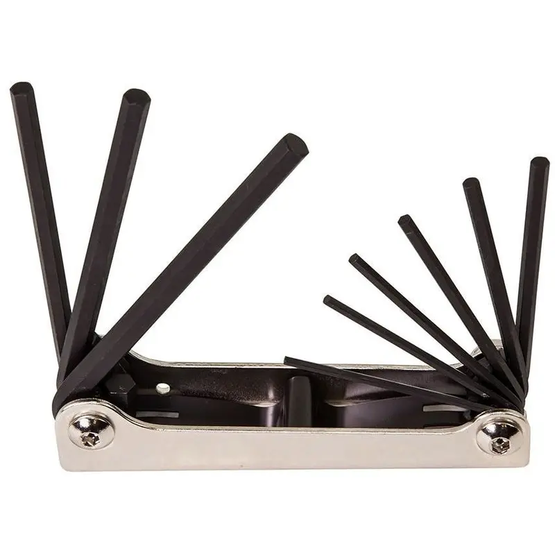 Klein 70591 Nine-Key Folding Hex Key Set, Inch Sizes