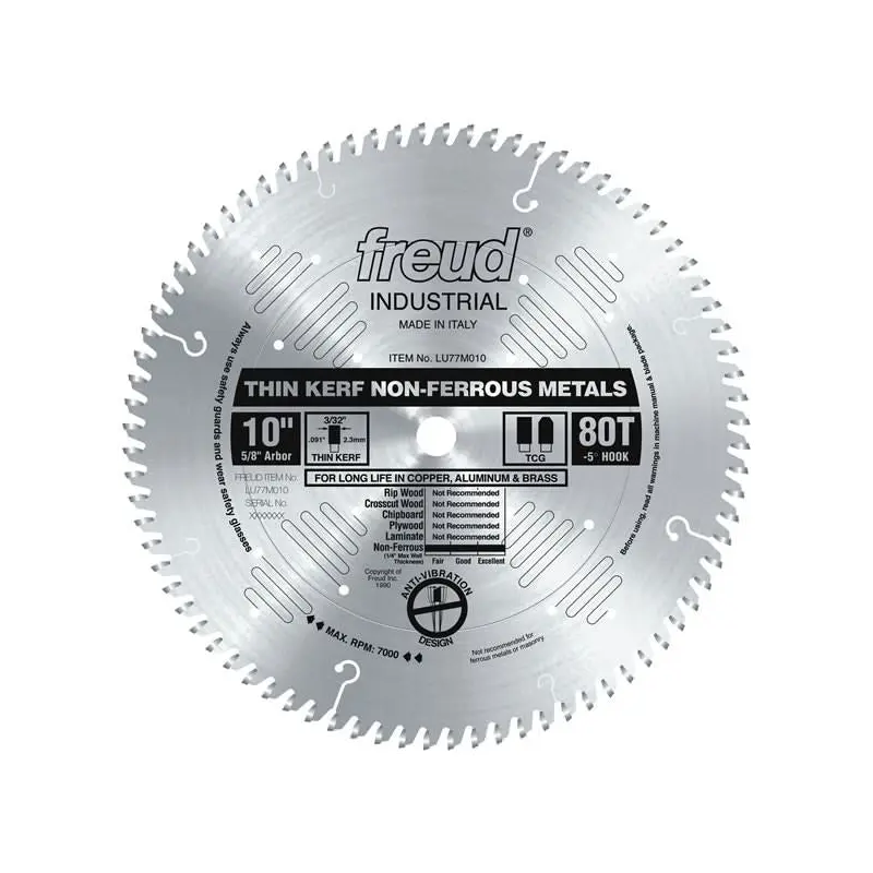 Freud LU77M010 10 in. Medium Stock Aluminum Blade
