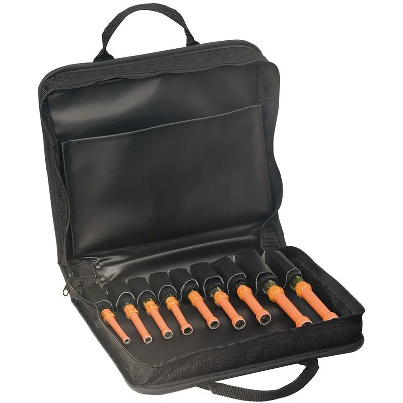 Klein 33523 9-Piece Insulated Nut Driver Set - 3" and 4" Shafts