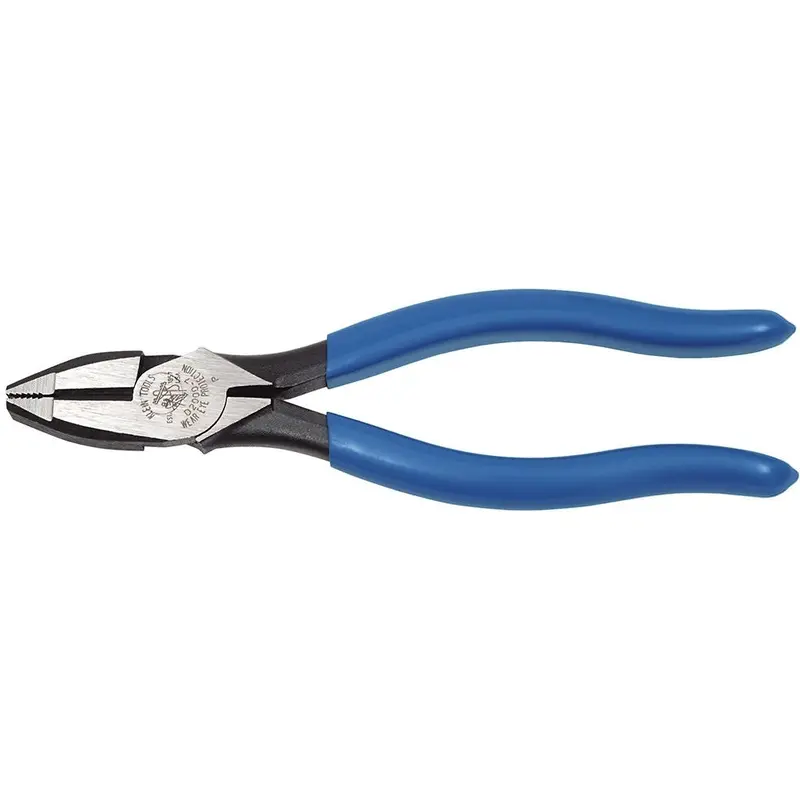 Klein D2000-7 7" High-Leverage Side-Cutting Pliers - Heavy-Duty Cutting