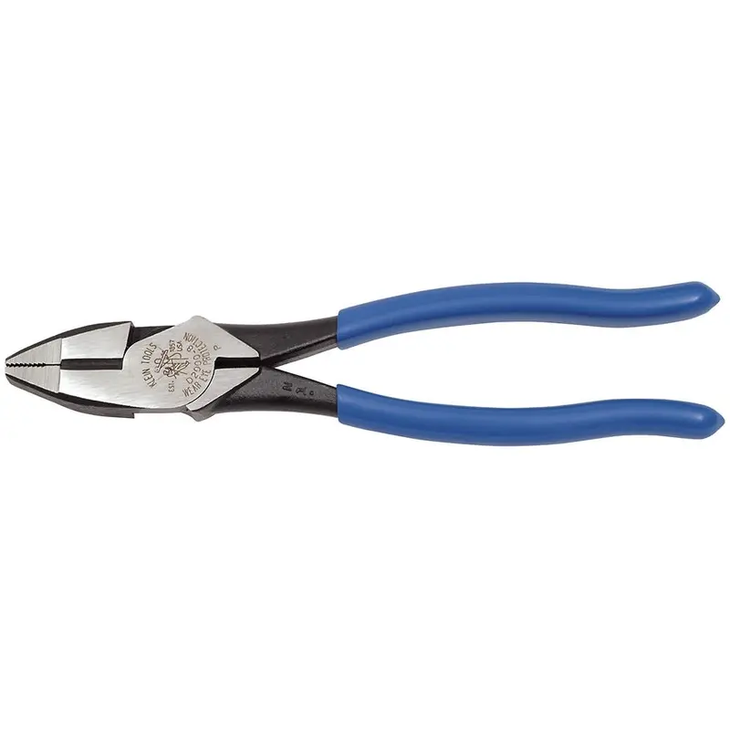 Klein D2000-8 8" High-Leverage Side-Cutting Pliers - Heavy-Duty Cutting