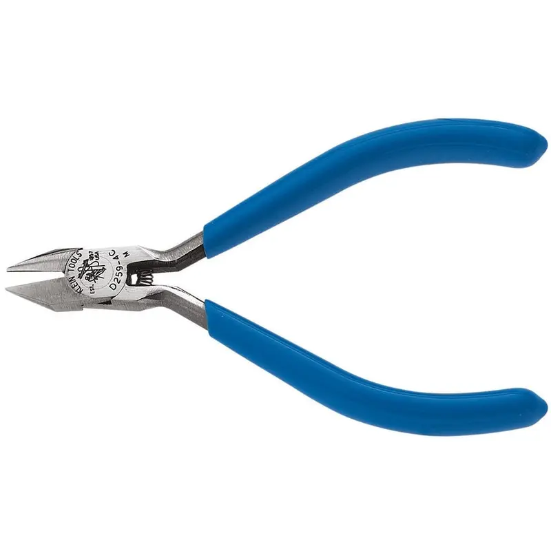 Klein D259-4C 4" Midget Diagonal-Cutting Pliers - Pointed Nose, Extra Narrow Jaws