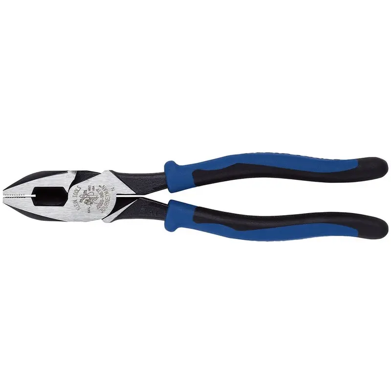 Klein J2000-9NETP 9" Journeyman High-Leverage Side-Cutting Pliers - Fish Tape Pulling