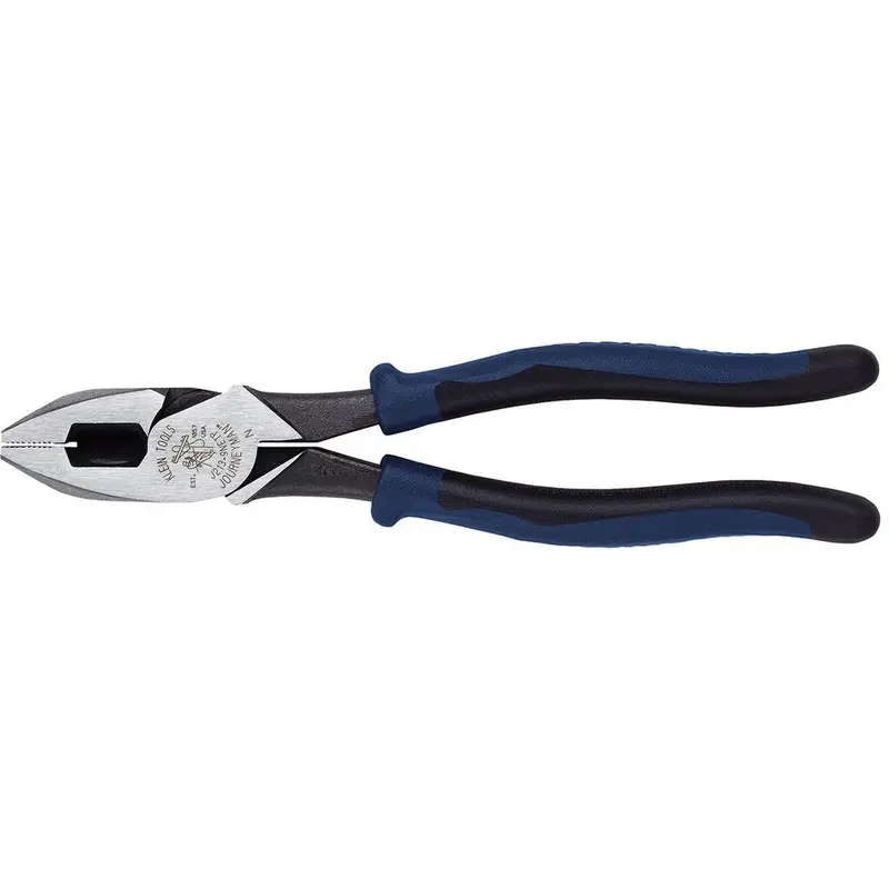 Klein J213-9NETP 9" Journeyman High-Leverage Side-Cutting Pliers - Fish-Tape Pulling