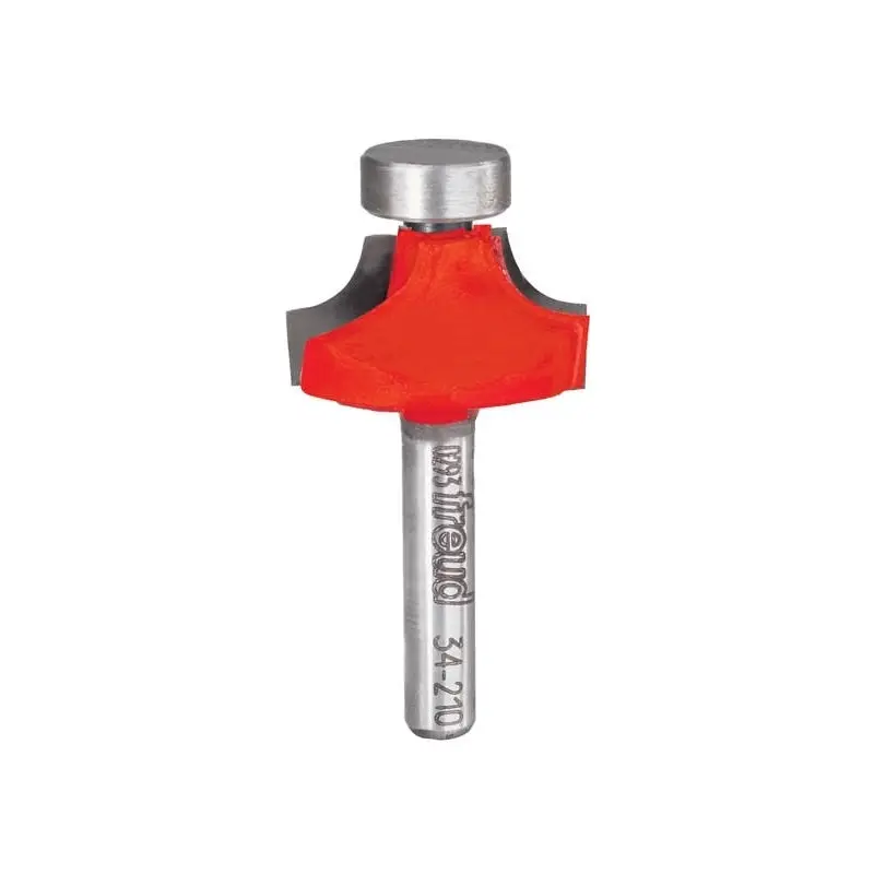 Freud 34-210 1/4-Inch Radius Rounding Over Router Bit with Steel Pilot