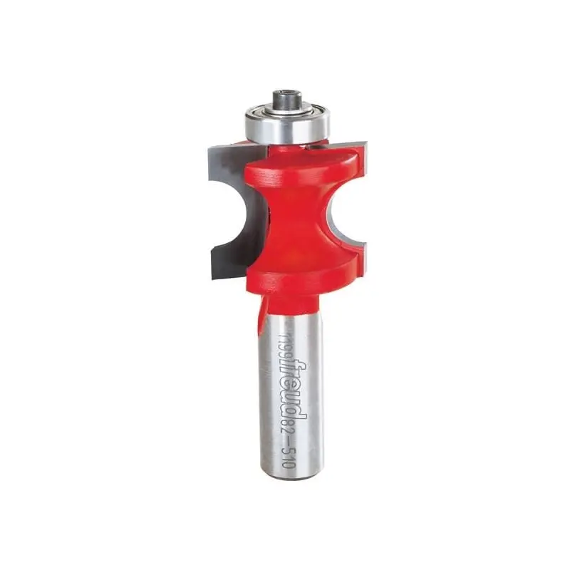 Freud 82-510 1/4-Inch Radius Half Round Router Bit with Bearing