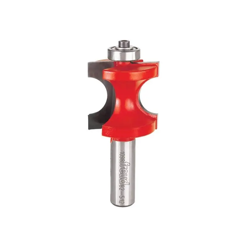 Freud 82-512 3/8-Inch Radius Half Round Router Bit with Bearing