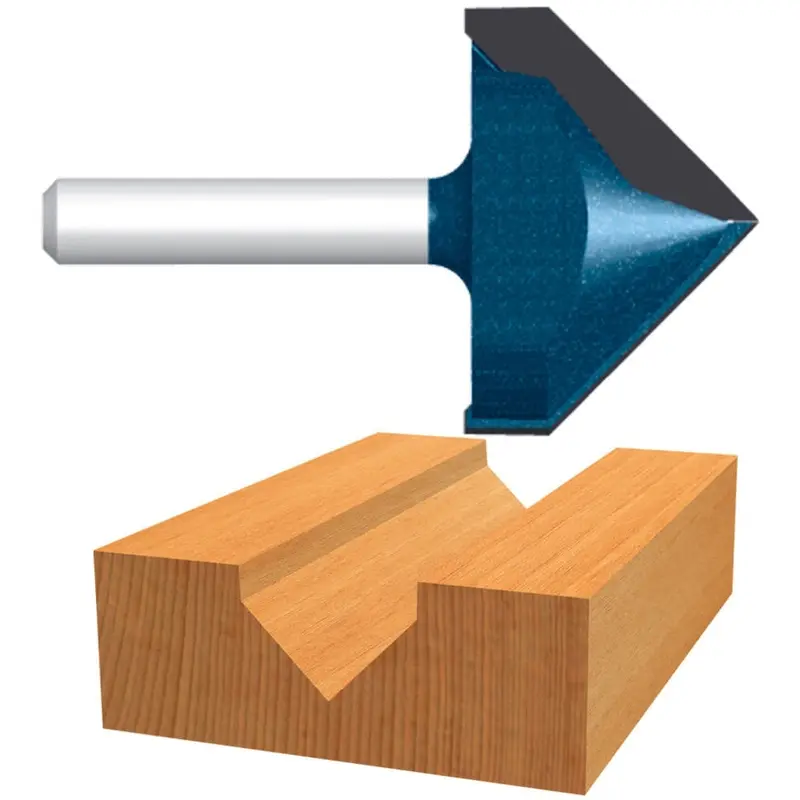 Bosch 85219MC 9/16" Carbide Tipped V-Groove and Scoring Router Bit
