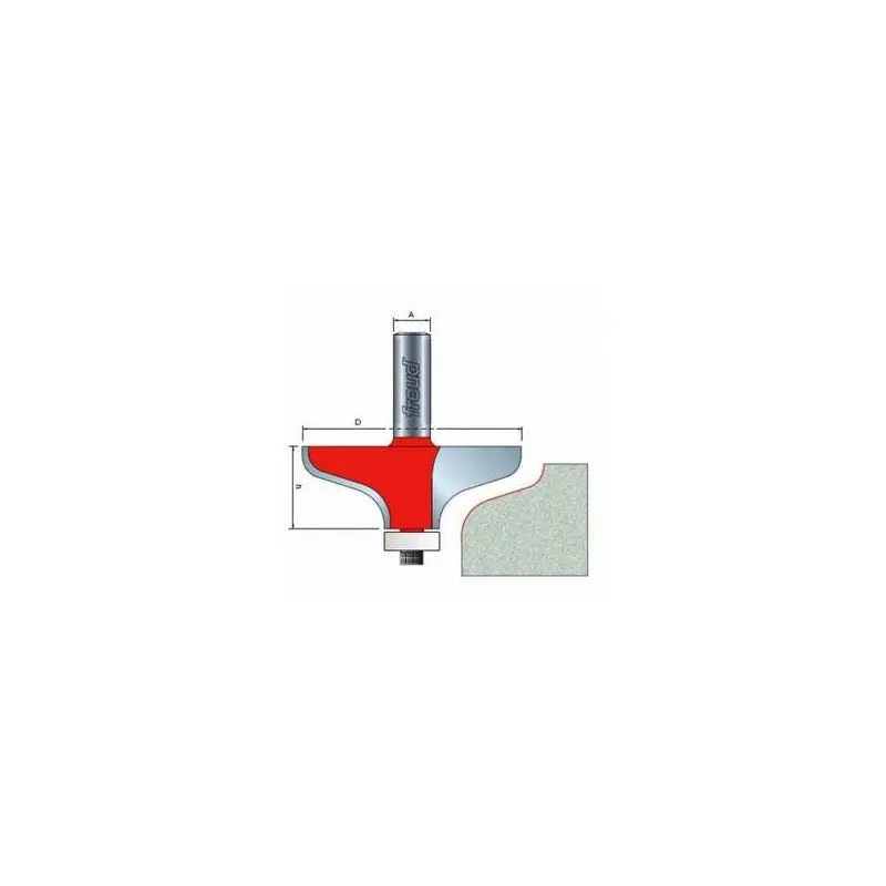 Freud 85-101 Solid Surface Edge Profile - D3, h1-1/8, A1/2