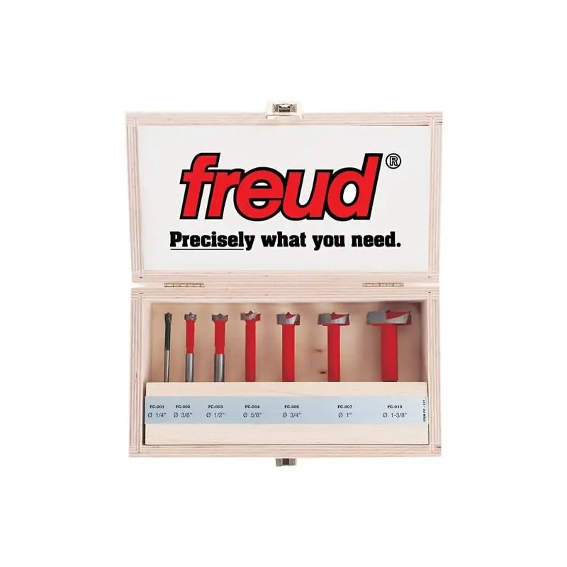 Freud FC-107 1/4-Inch to 1-3/8-Inch 7pc. Forstner Bit Set