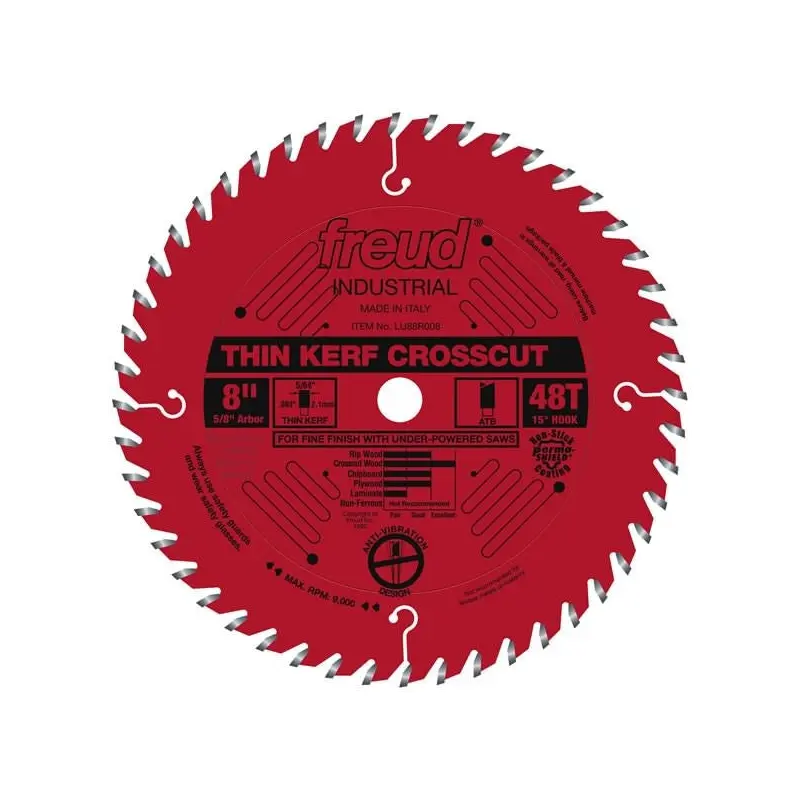 Freud LU88R008 8 in. Thin Kerf Fine Finish Crosscut Blade