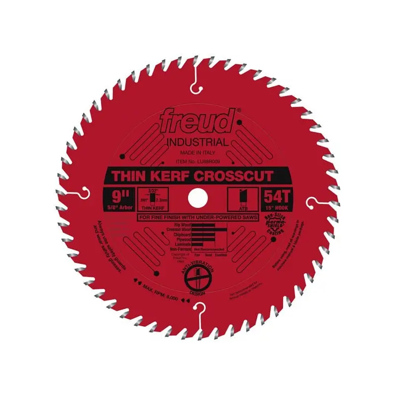 Freud LU88R009 9 in. Thin Kerf Fine Finish Crosscut Blade