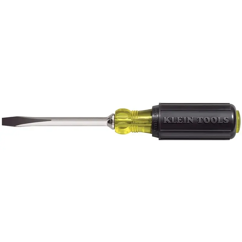 Klein 600-4 1/4" Keystone-Tip Screwdriver  4" Heavy-Duty Square-Shank