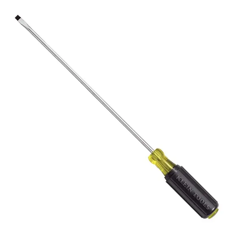 Klein 608-6 1/8" Cabinet Tip Miniature Screwdriver - 6" Round Shank