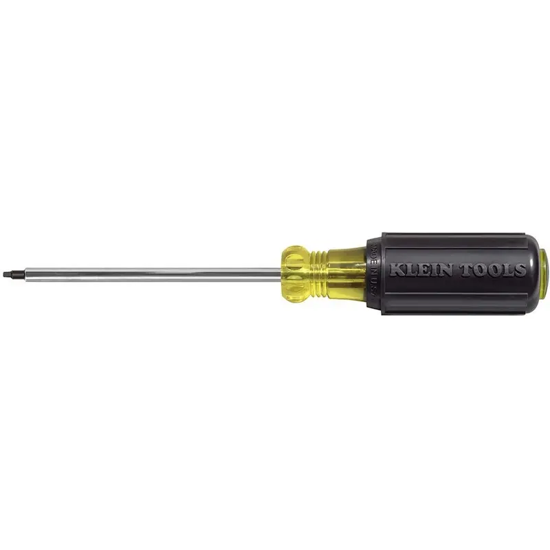 Klein 660 #0 Square-Recess Tip Screwdriver 4" Round-Shank