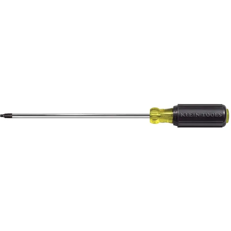 Klein 667 #3 Square-Recess Tip Screwdriver  8" Round-Shank