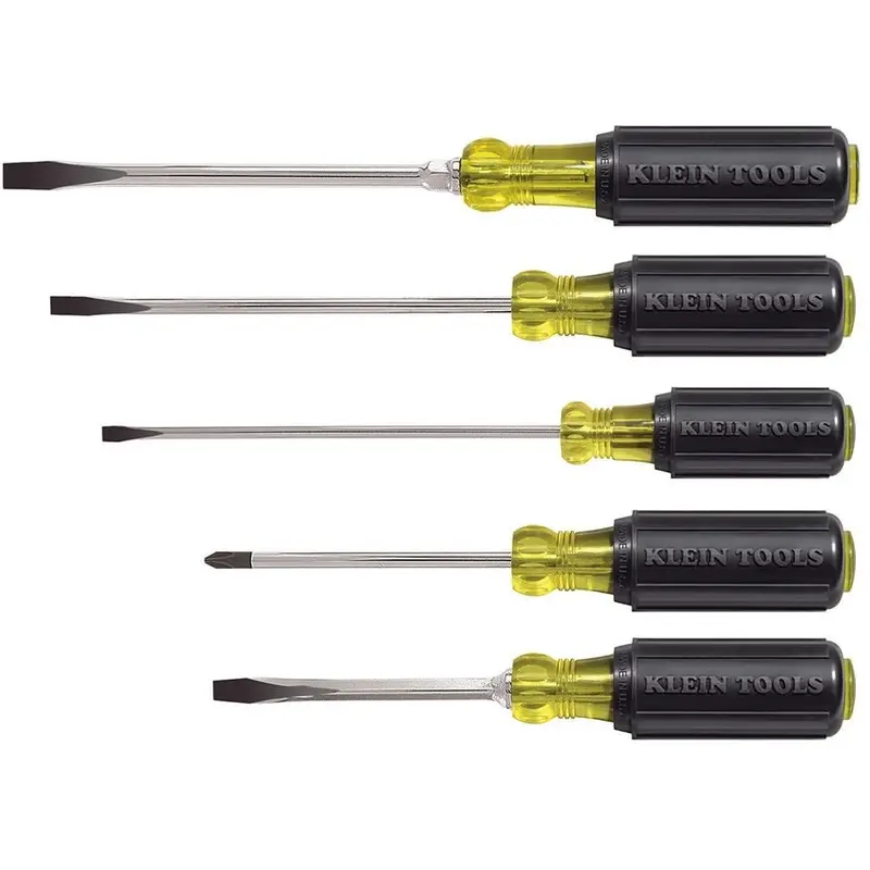 Klein 85075 5-Piece Cushion-Grip Screwdriver Set