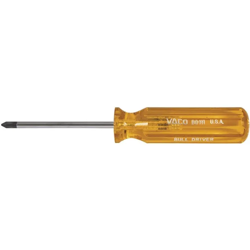 Klein BD111 Profilated #1 Phillips-Tip Screwdriver - 3" Round-Shank