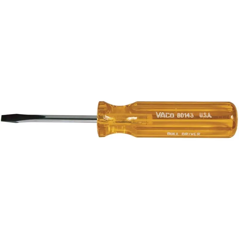 Klein BD143 7/32" Keystone-Tip Screwdriver - 3" Round-Shank
