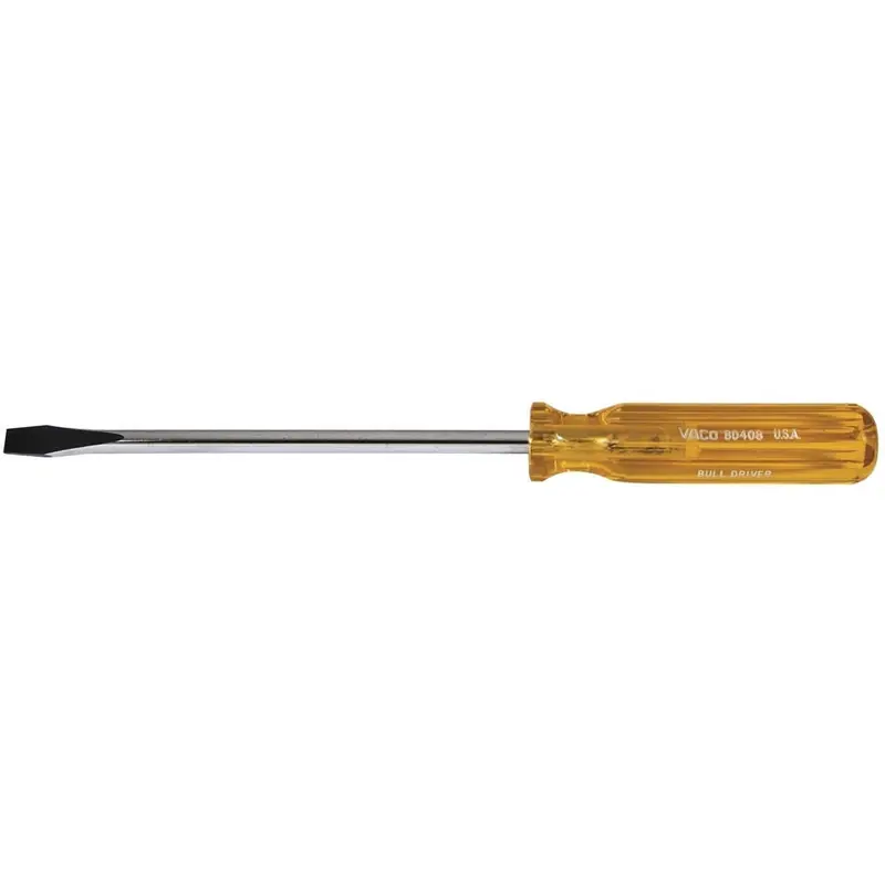 Klein BD408 3/8" Keystone-Tip Screwdriver - 8" Round-Shank