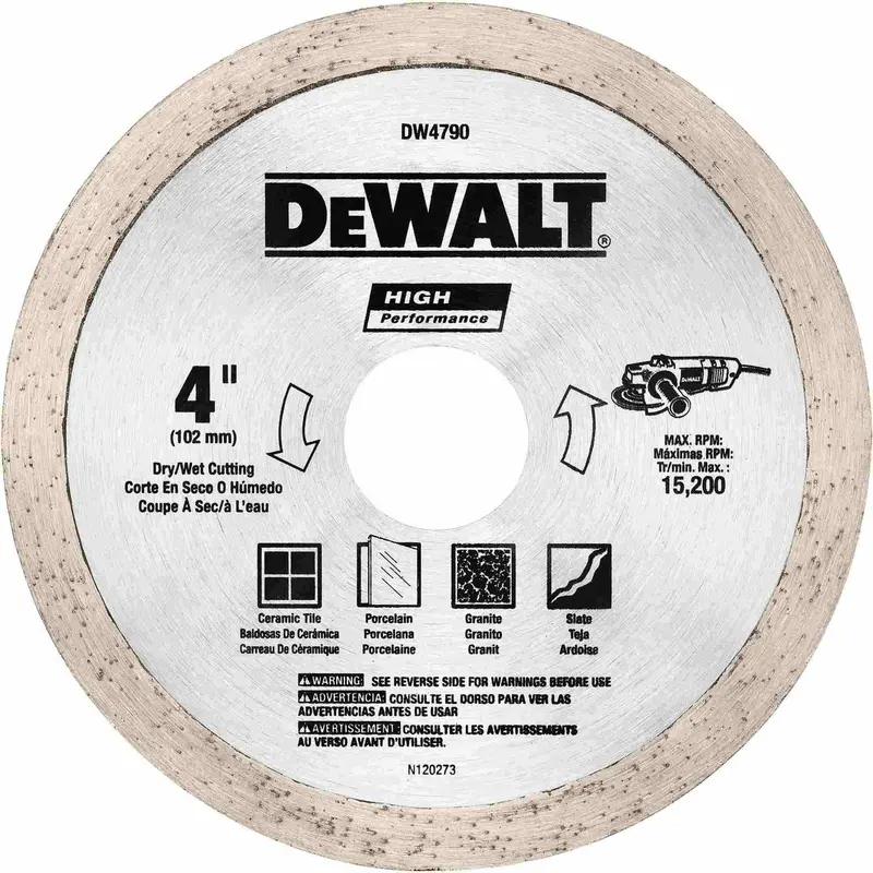 DeWalt DW4790 4 in. x .060 Tile Blade Wet/Dry