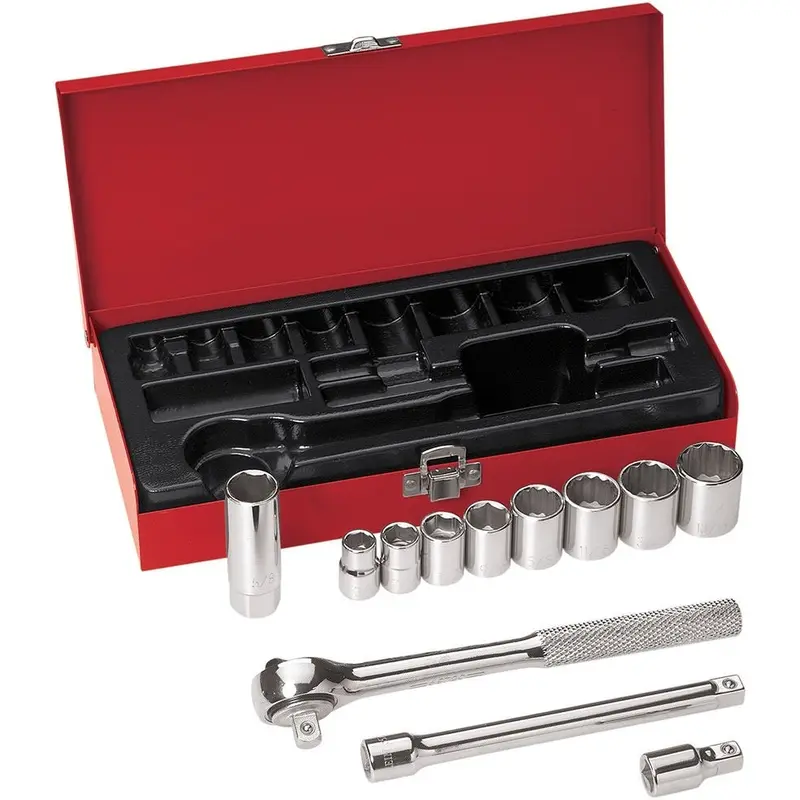 Klein 65504 12-Piece 3/8-Inch Drive Socket Wrench Set