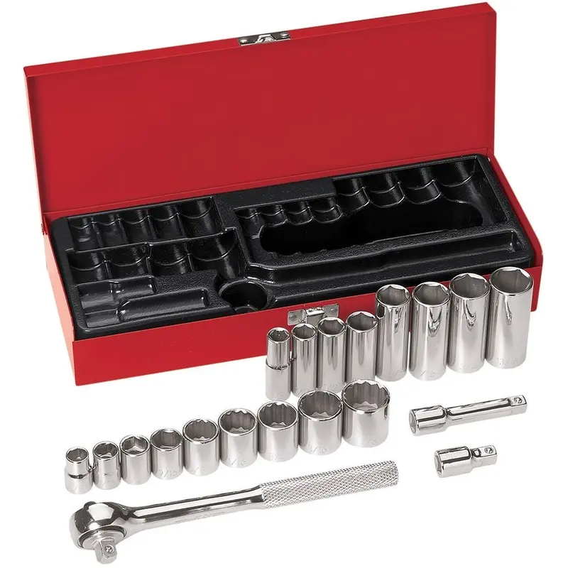 Klein 65508 20-Piece 3/8-Inch Drive Socket Wrench Set