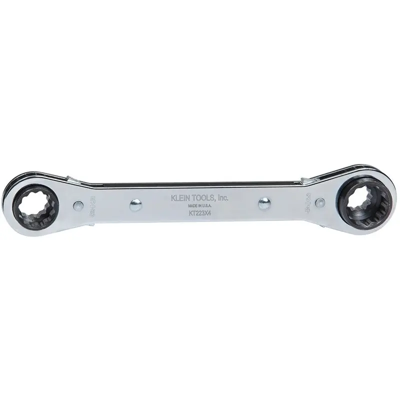 Klein KT223X4 Lineman's Ratcheting 4-in-1 Box Wrench