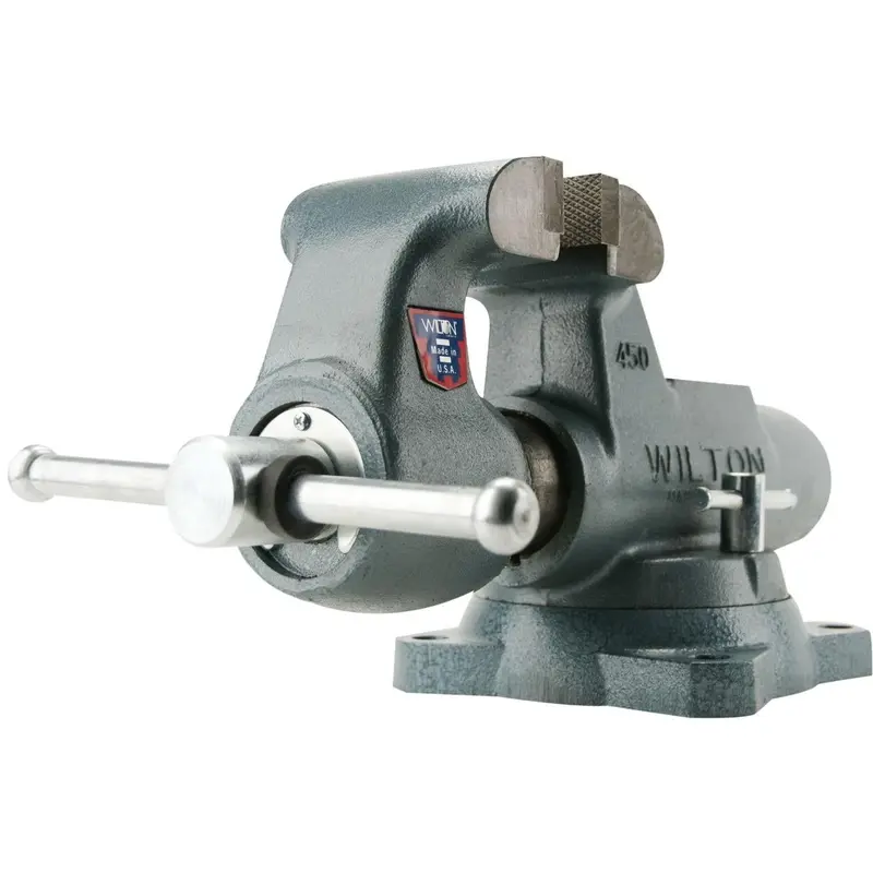 Wilton 10011 Machinist 3-1/2" Jaw Round Channel Vise with Swivel Base