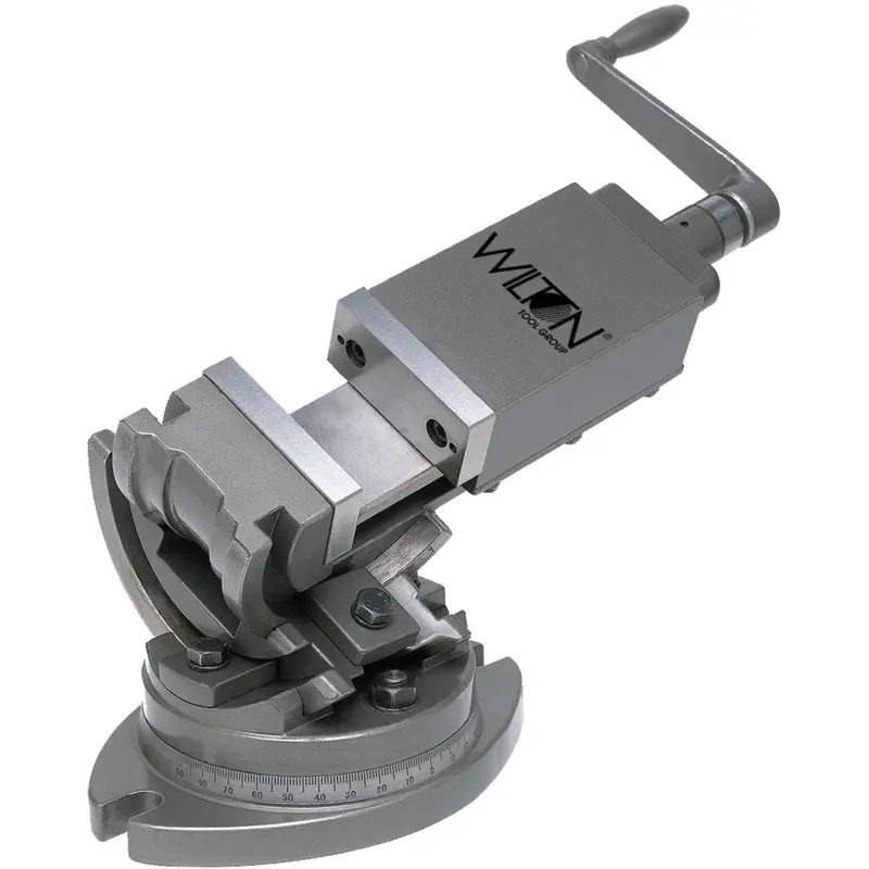 Wilton 11700 3-Axis Precision Tilting Vise 2" Jaw Width, 1" Jaw Depth