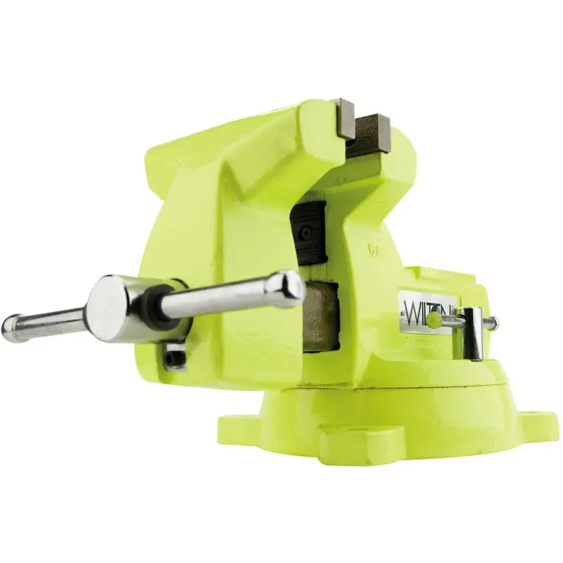 Wilton 63187 1550, High-Visibility Safety 5" Vise with Swivel Base