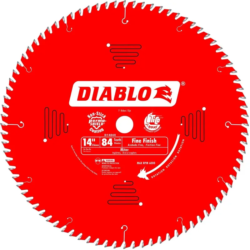 Diablo D1484X 14 in. x 84-Tooth  Fine Finish Saw Blade