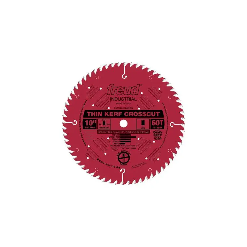 Freud LU88R010 10 in. Thin Kerf Fine Finish Crosscut Blade