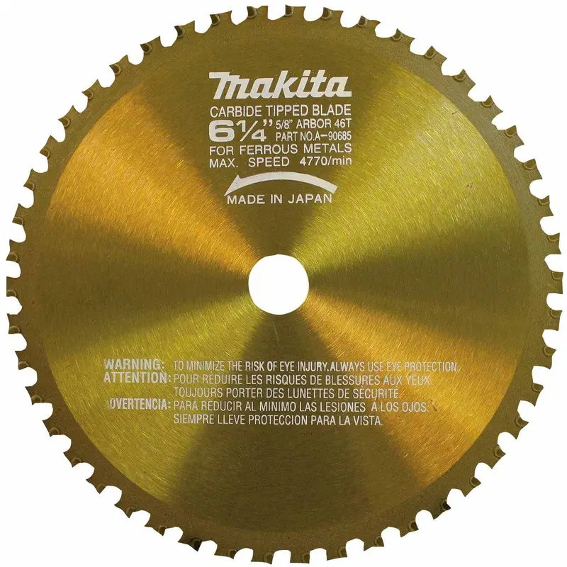 Makita A-90685 6-1/4" 46T Carbide-Tipped Saw Blade, Metal/General Purpose
