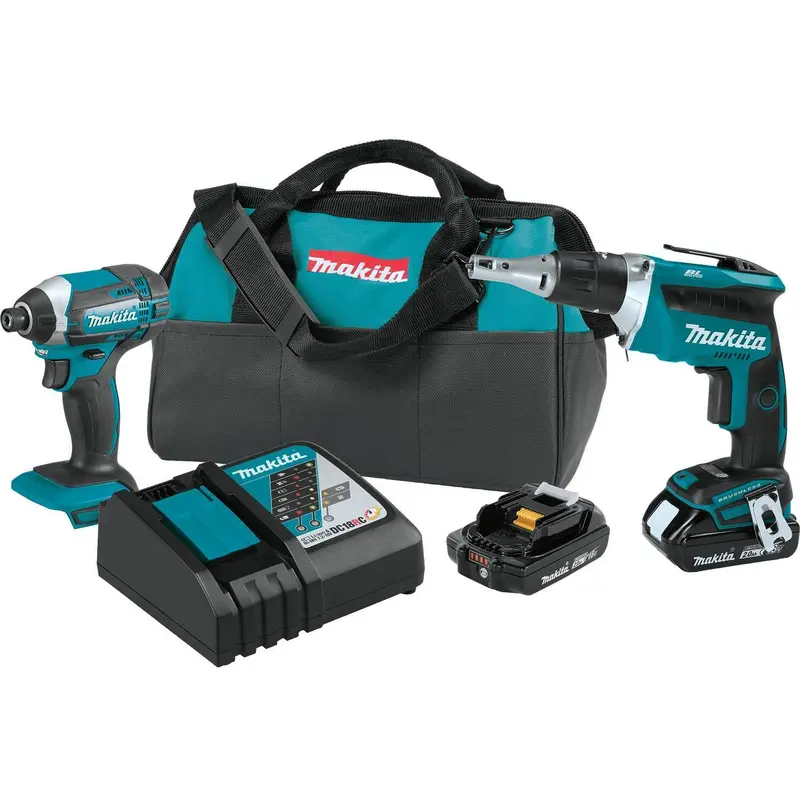 Makita XT262R 18V Compact Cordless 2-Piece Combo 2.0Ah Kit
