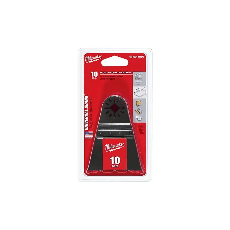 Milwaukee 48-90-4050 10-Piece  2-1/2" Bi-Metal Multi-Tool Blade