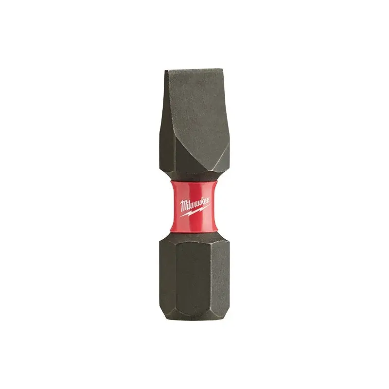Milwaukee 48-32-4118 Shockwave Impact Slotted 1/4" Insert Bits, 25-Pack