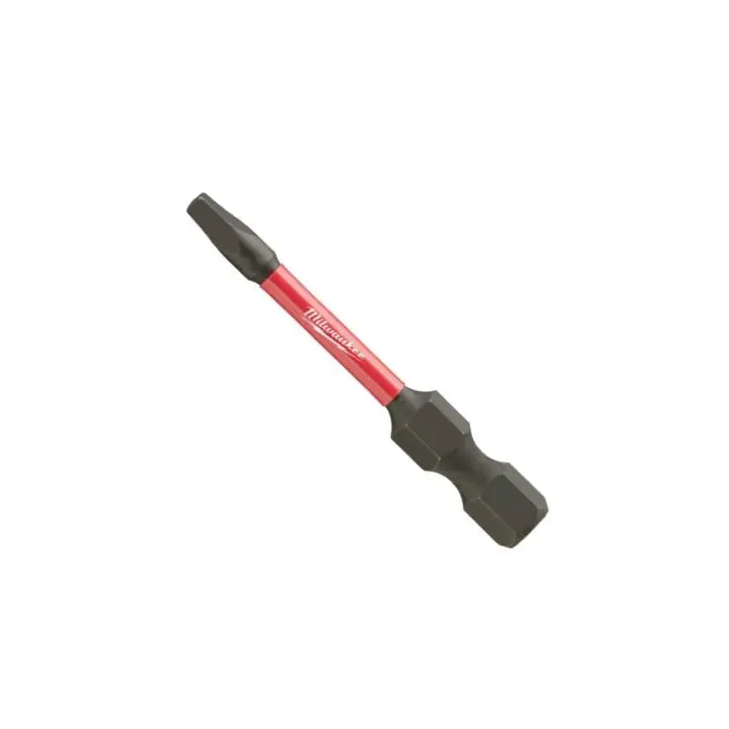 Milwaukee 48-32-4171 SHOCKWAVE 2" Impact Square Recess #1 Power Bits, 25-Pack