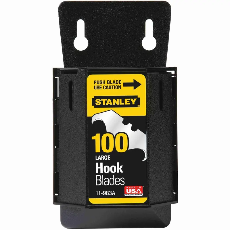 Stanley 11-983A 100 Pk 1996 Large Hook Blade With Dispenser