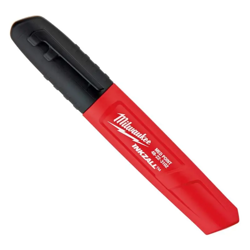 Milwaukee 48-22-3102 INKZALL Black Medium Point Marker, 2-Pack