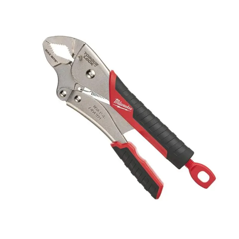 Milwaukee 48-22-3710 10" Gripped Curved Jaw Locking Pliers with MAXBITE