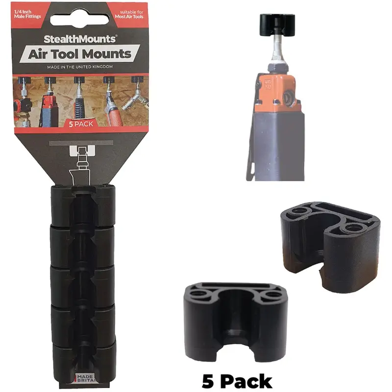 StealthMounts Air Tool Mounts Black, 5-Pack