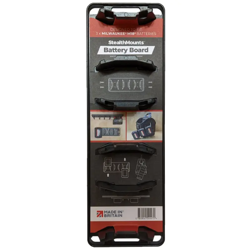 StealthMounts Battery Holder for Milwaukee M18 Batteries